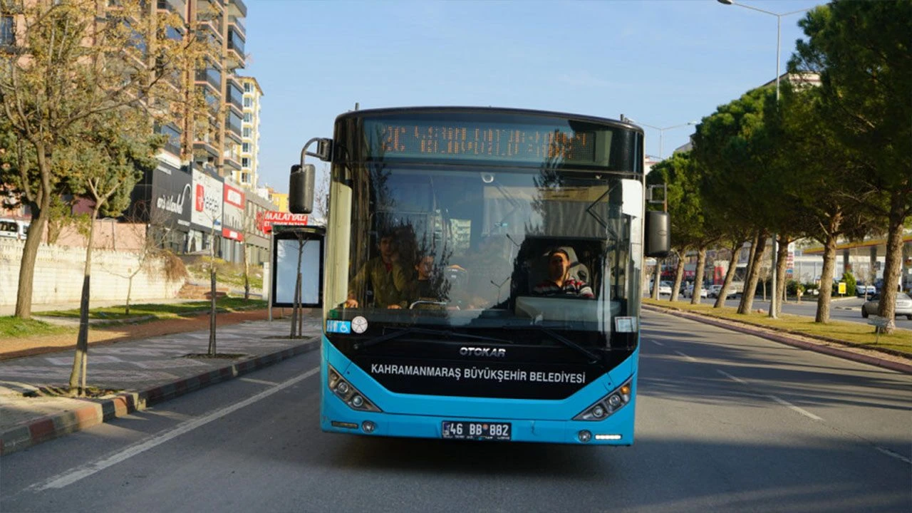Kahramanmaraş’ta Bayramda Toplu Taşıma Ücretsiz!