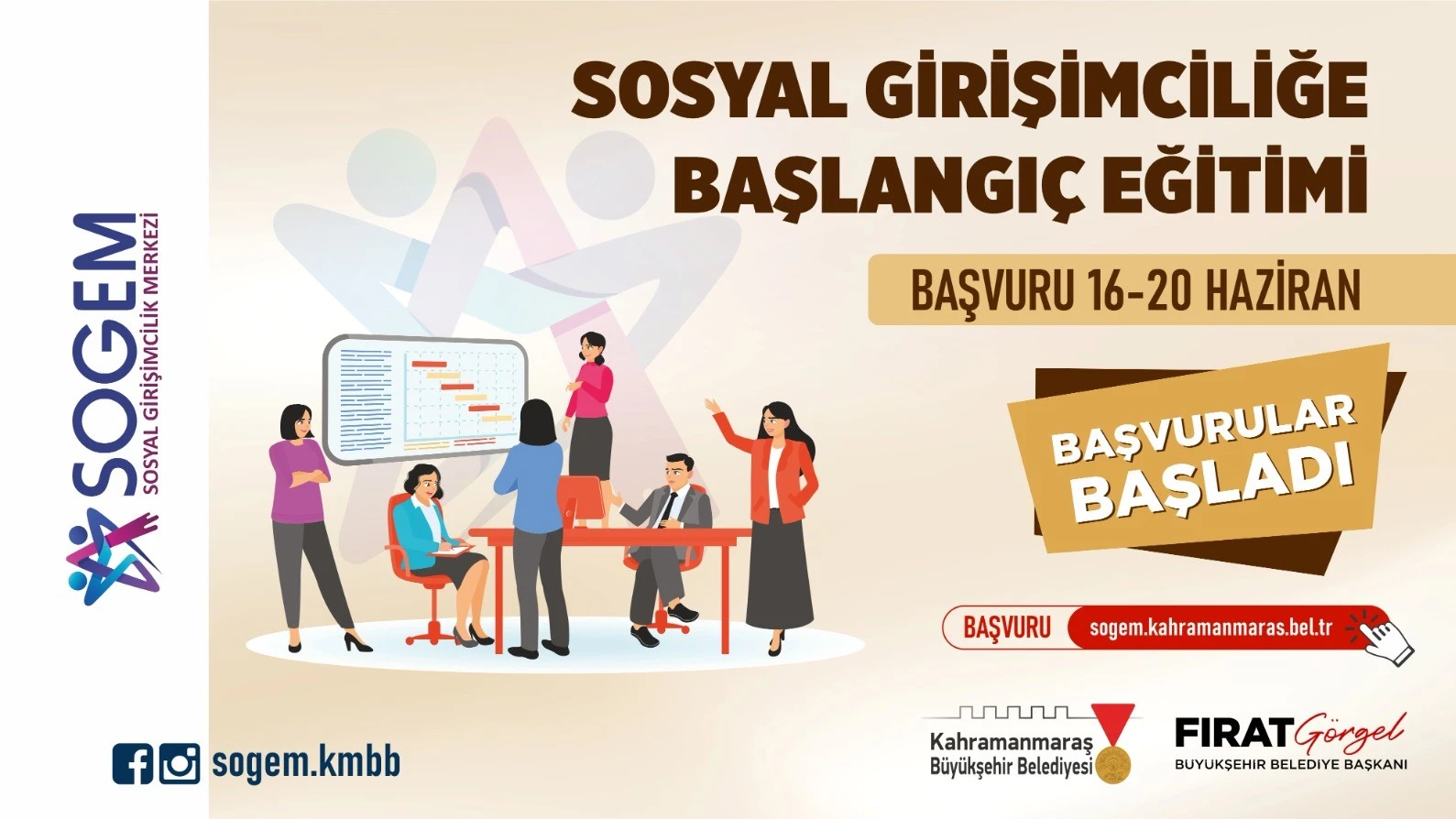 “SOGEM’den Sosyal Girişimcilik Eğitimi: Başvurular Başladı”
