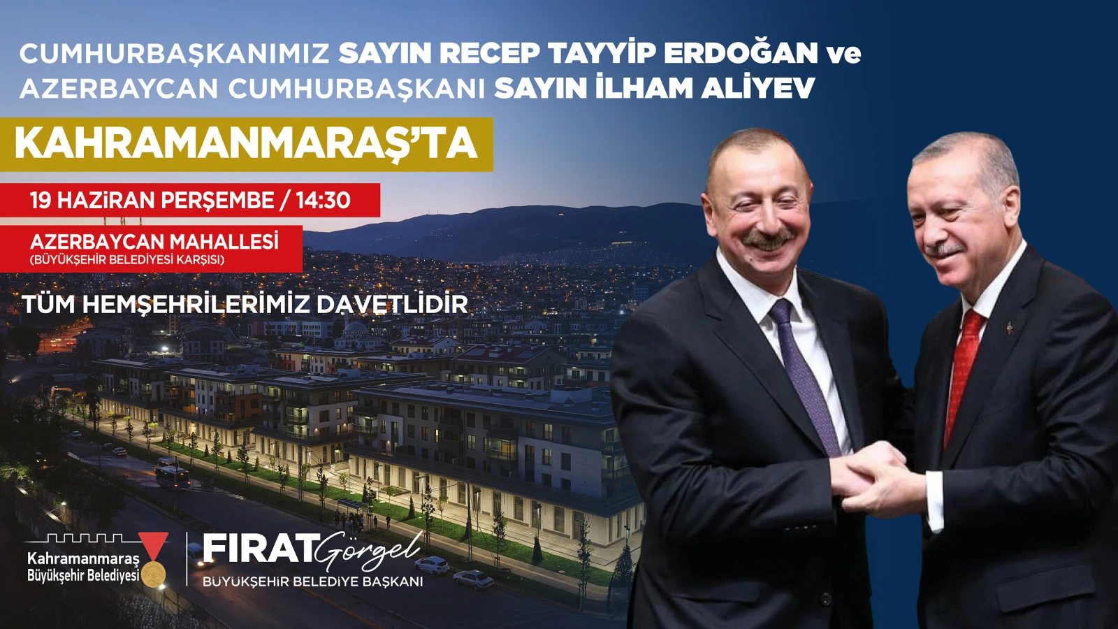Erdoğan ve Aliyev Kahramanmaraş’ta: 250 Bininci Deprem Konutu Teslim Ediliyor