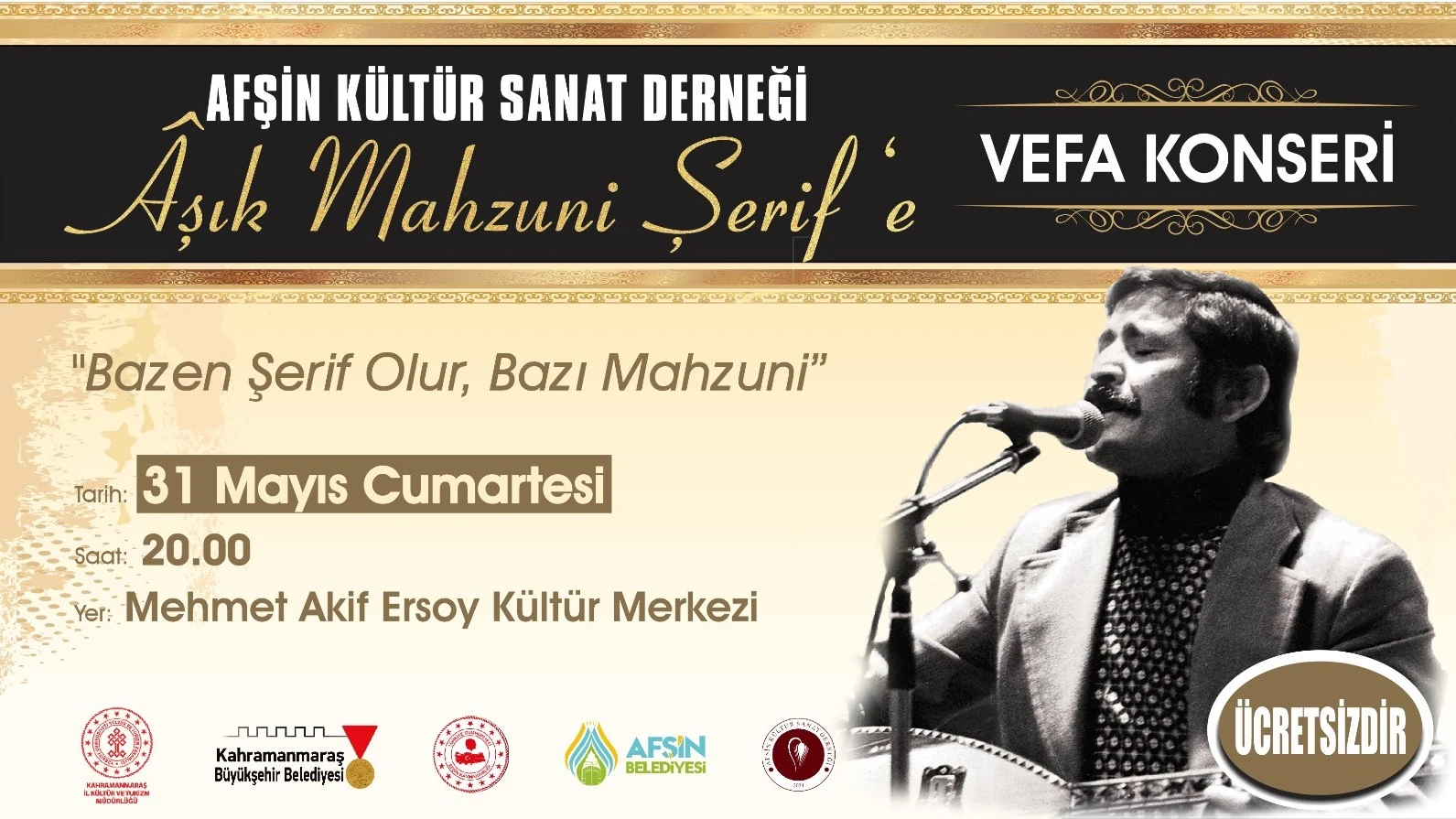 Âşık Mahzuni Şerif’e Vefa Gecesi Kahramanmaraş’ta Düzenleniyor